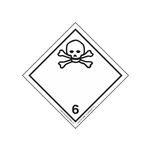GHS Class 6 Poisonous Material Label Transport Pictogram 2"